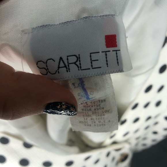 Vintage Scarlett dress black and white polka dot - Picture 6 of 6